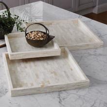 Global Views 7.90241 - Chiseled Bone Tray-Lg